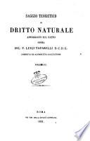 Saggio teoretico di dritto naturale appoggiato sul fatto