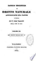 Saggio teoretico di dritto naturale appoggiato sul fatto