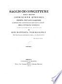 Saggo di congetture sulla grande iscrizione etrusca scoperta nell'anno MDCCCXXII. e riposta nel gabinetto de'monumenti antichi della Università di Perugia