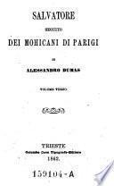 Salvatore, seguito dei Mohicani di Parigi