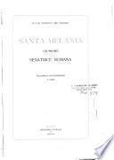 Santa Melania giuniore, senatrice romana