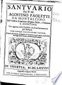 Santuario del P.M. Agostino Paoletti da Montalcino ...
