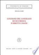 Sanzioni del Consiglio di sicurezza e diritti umani