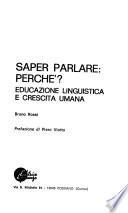Saper parlare: perché?