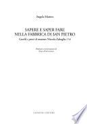 Sapere e saper fare nella fabbrica di San Pietro
