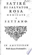 Satire di Salvator Rosa, dedicate a Settano