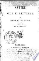Satire, odi e lettere di Salvator Rosa illustrate da G. Carducci