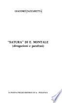 Satura di E. Montale