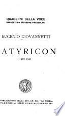 Satyricon, 1918-1921
