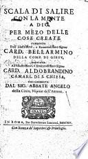 Scala di salire con la mente a Dio per mezo delle cose create
