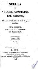 Scelta di alcune commedie del Goldoni