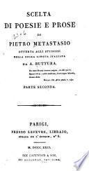 Scelta di poesie e prose di Pietro Metastasio