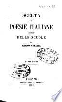 Scelta di poesie italiane ad uso delle scuole del regno d'Italia