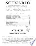 Scenario rivista mensile delle arti, della scena