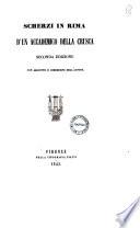 Scherzi in rima d'un accademico della Crusca [Lorenzo Mancini]