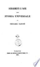 Schiarimenti e note alla Storia Universale di Cesare Cantù
