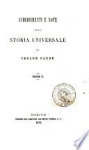 Schiarimenti e note alla Storia Universale