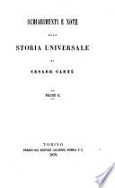 Schiarimenti e note alla Storia Universale