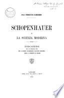 Schopenhauer e la scienza moderna