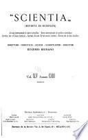 Scientia, rivista di scienza