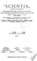 Scientia, rivista di scienza