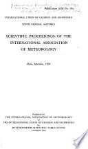 Scientific Proceedings of the International Association of Meteorology