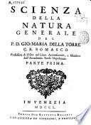 Scienza della natura generale