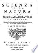 *Scienza della natura particolare. Il mondo terrestre