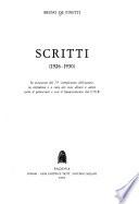 Scritti (1926-1930)