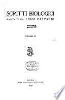 Scritti biologici