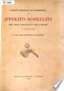 Scritti dedicati alla memoria di Ippolito Rosellini