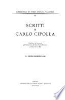 Scritti di Carlo Cipolla: Studi federiciani