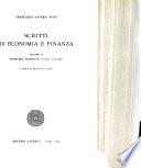 Scritti di economia e finanza