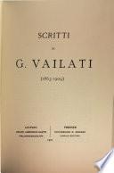 Scritti di G. Vailati, 1863-1909