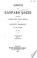 Scritti di Gasparo Gozzi