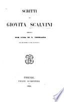 Scritti di Giovita Scalvini