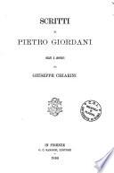 Scritti di Pietro Giordani