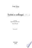Scritti e colloqui