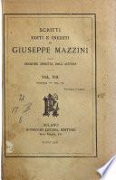 Scritti editi e inediti di Giuseppe Mazzini edizione diretta dall'autore