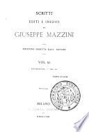 Scritti editi e inediti di Giuseppe Mazzini edizione diretta dall'autore