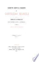 Scritti editi e inediti di Goffredo Mameli