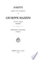 Scritti editi ed inediti di Giuseppe Mazzini: Zibaldone giovanile