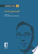 Scritti giovanili