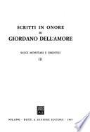 Scritti in ohore di Giordano Dell' Amore