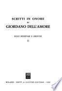 Scritti in ohore di Giordano Dell' Amore