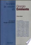 Scritti in onore di Giorgio Eminente