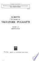 Scritti in onore di Salvatore Pugliatti: Diritto civile. 2 v