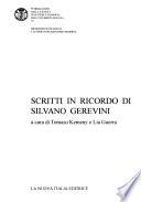 Scritti in ricordo di Silvano Gerevini