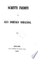 Scritti inediti di Gian Domenico Romagnosi