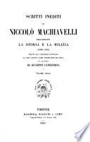 Scritti inediti di nicoolo machiavelli